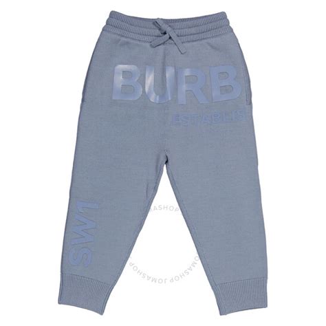 burberry dark blue kids jogger pants drawstring waist|Burberry Boys Clarise Knitted Joggers in Shale Blue.